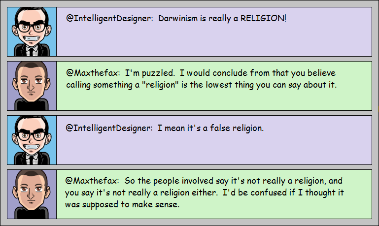 Darwinism is a religion