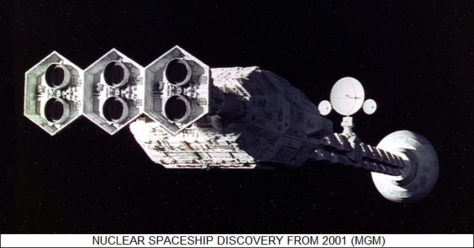 nuclear spaceship DISCOVERY from 2001