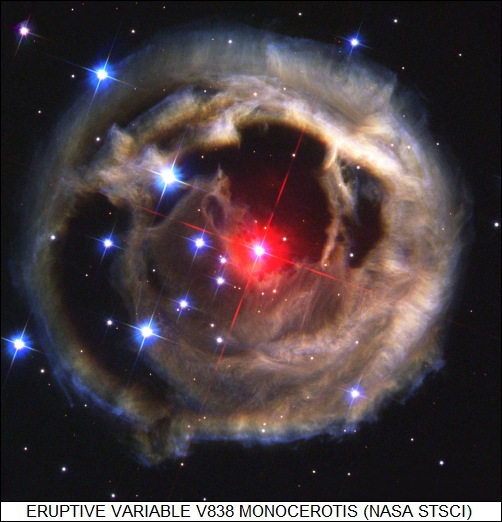 eruptive variable V838 Monocerotis