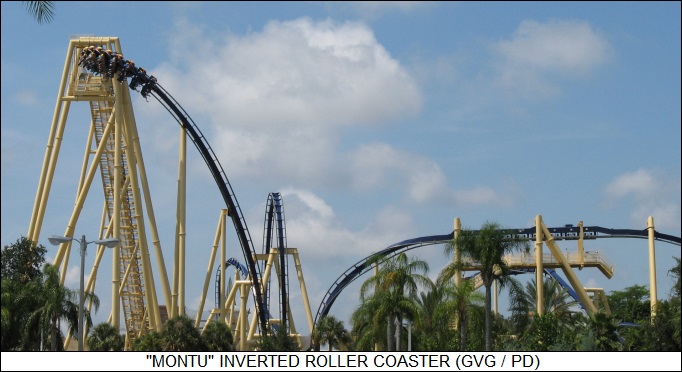MONTU inverted roller coaster
