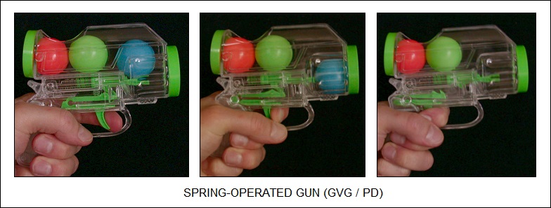 spring-operated gun