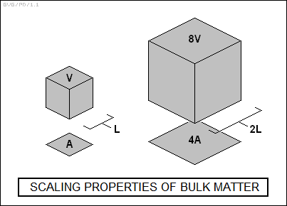 scaling properties of bulk matter
