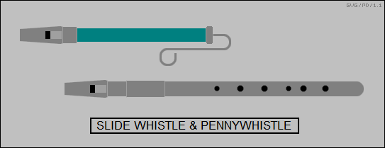 slide whistle & pennywhistle
