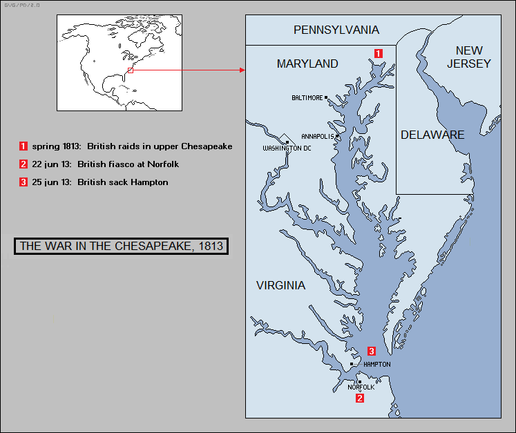 the war in the Chesapeake, 1813
