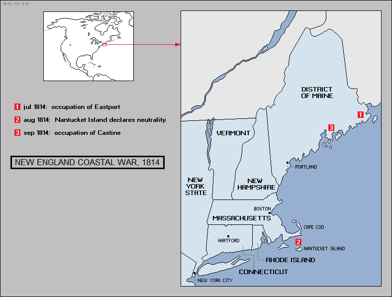 New England coastal war, 1814