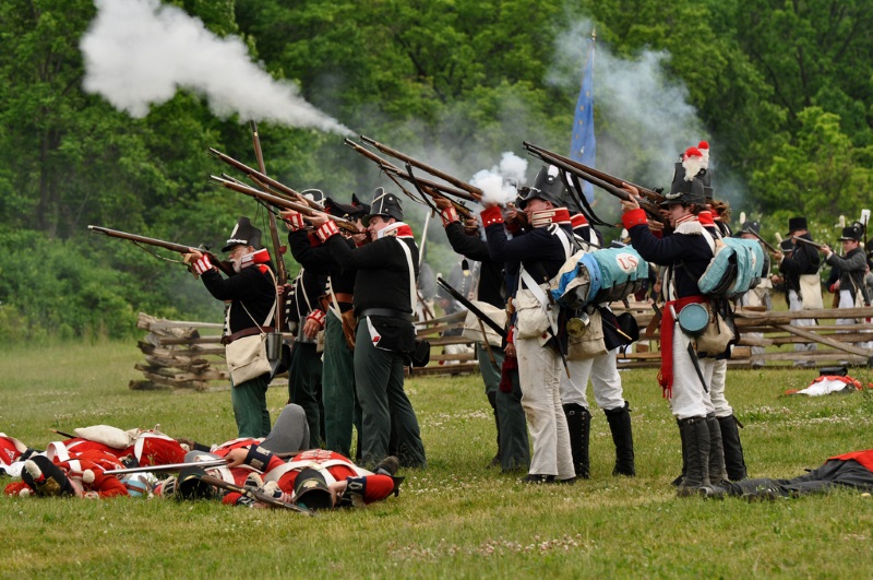 War of 1812 re-enactors