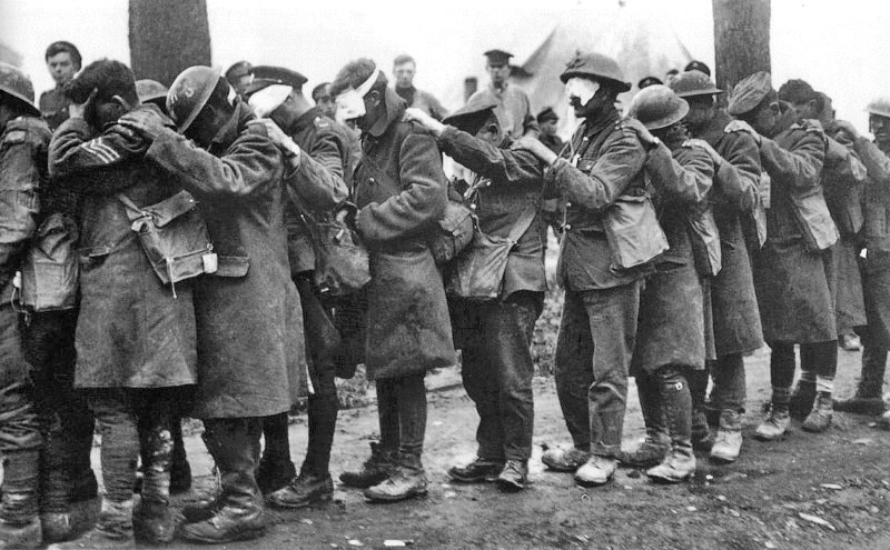 British gas casualties, 1918