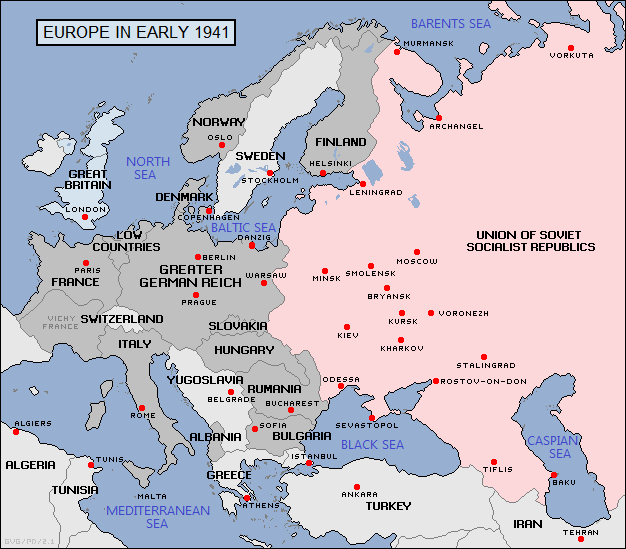 Europe in early 1941