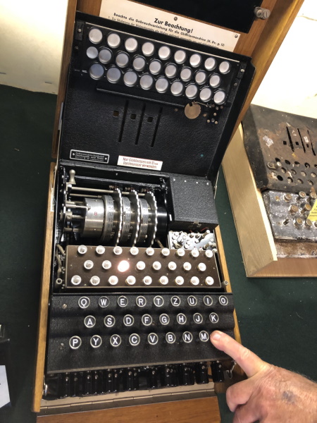 3-rotor Enigma cipher machine