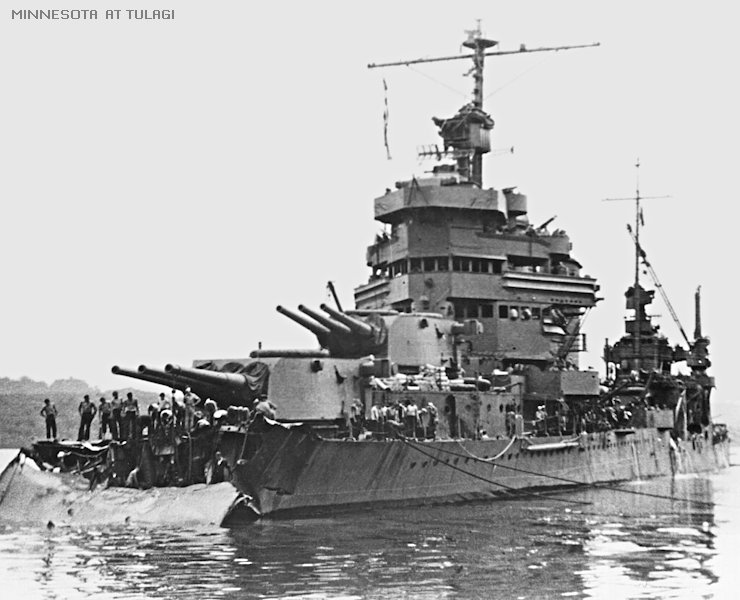 USS MINNEAPOLIS at Tulagi