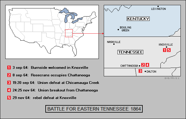 battle for eastern Tennessee 1864