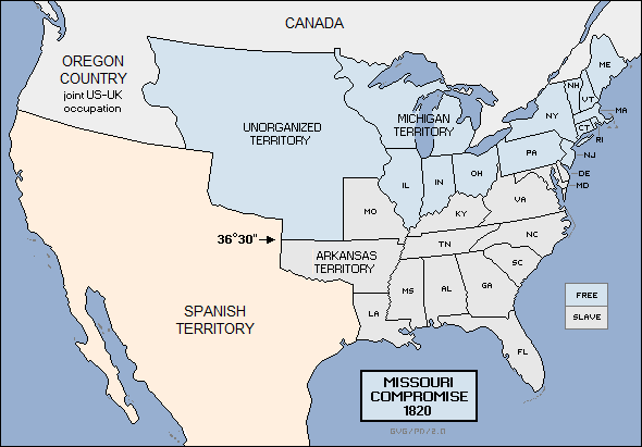 MISSOURI COMPROMISE 1820