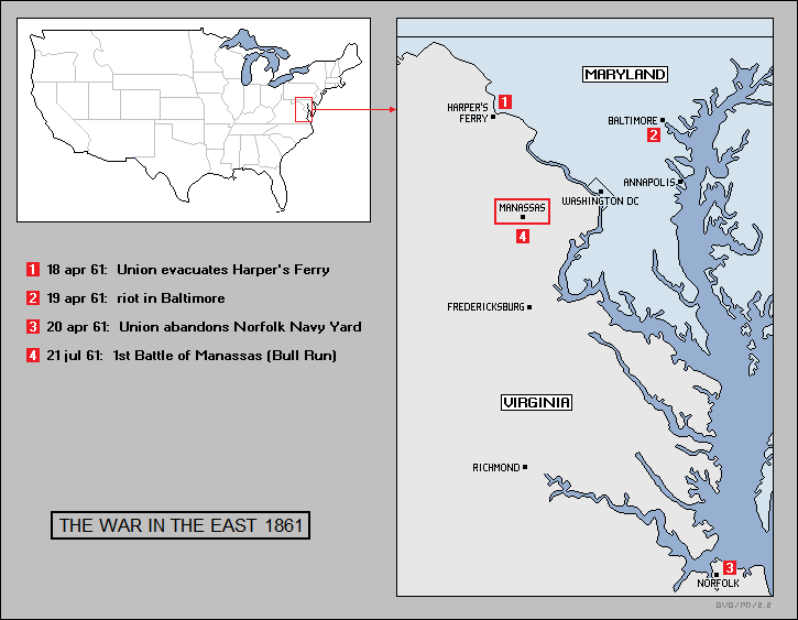 WAR IN THE EAST 1861