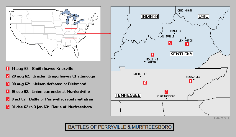 Battles of Perryville & Murfreesboro