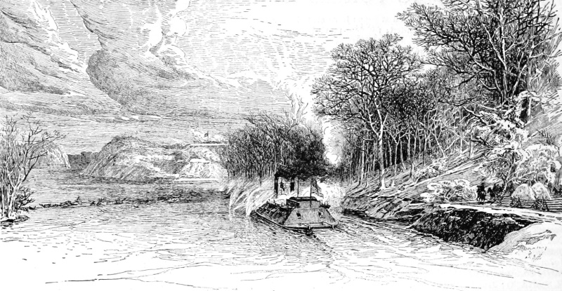 ironclad USS CARONDOLET at Fort Donelson