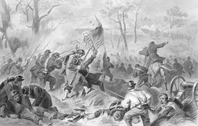 Smith's troops attack Fort Donelson