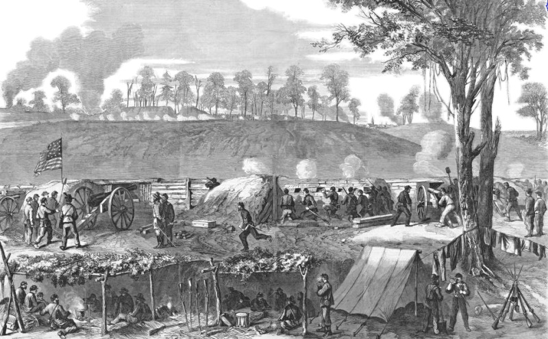 Union troops before Vicksburg